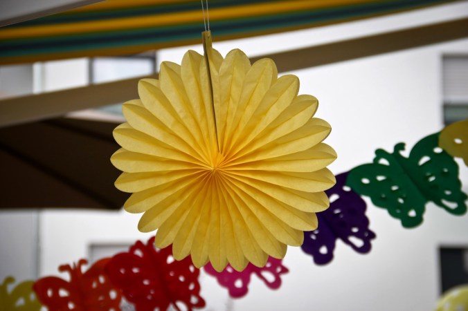 Der Garten muss natürlich auch nach Party aussehen