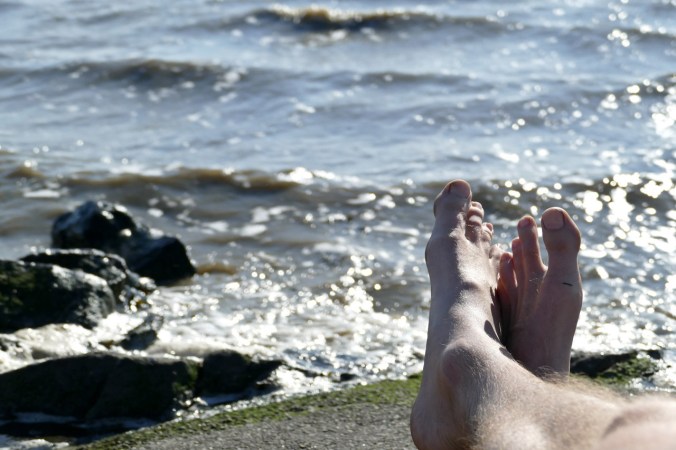 Entspannung in der Sonne an der Nordsee