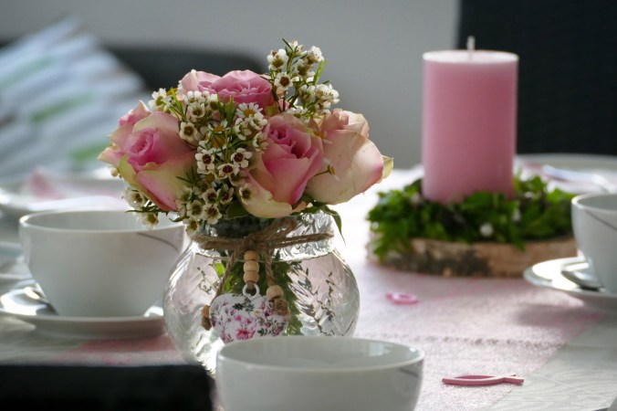 Die wunderschöne, selbstgemachte Tischdeko (alles Lob bitte an die Frau des Hauses)