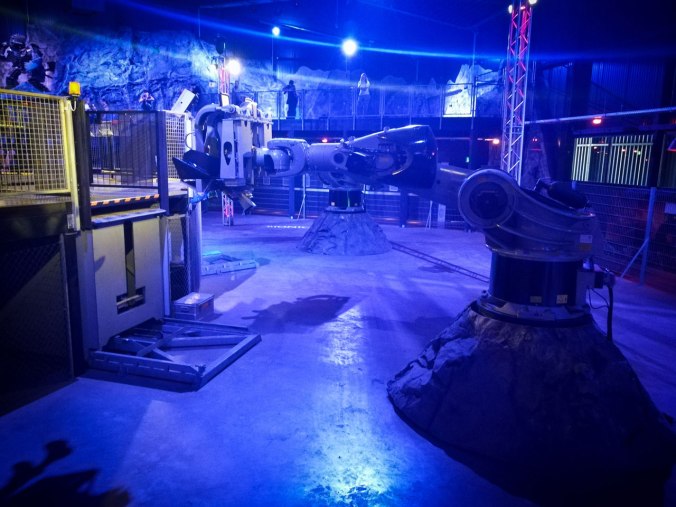 ...und von unten in der Warteschlange