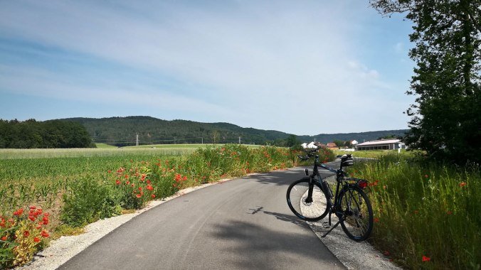 Die Rückfahrt dagegen bot herrliches Radelwetter