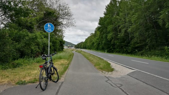 Halbzeit beim nasskalten Heimweg