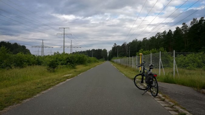 10 km vor dem Ziel auf dem Hinweg