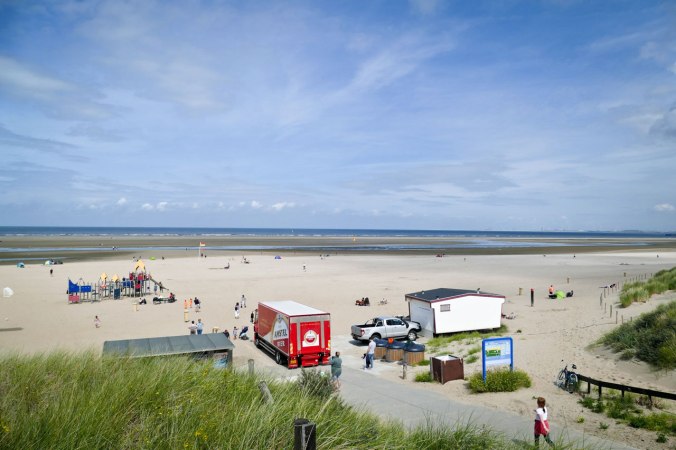 Der erste Blick auf den Strand und das Meer