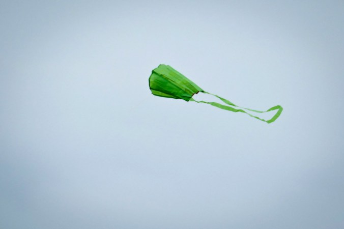 ...und das war natürlich die perfekte Voraussetzung, unseren Drachen fliegen zu lassen