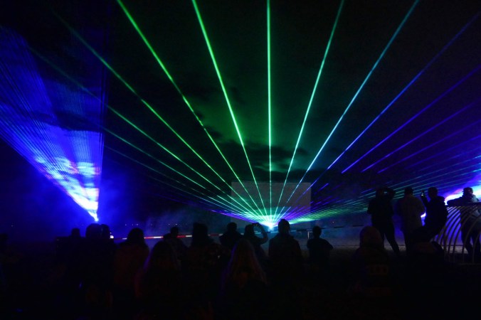 Die Lasershow beginnt...