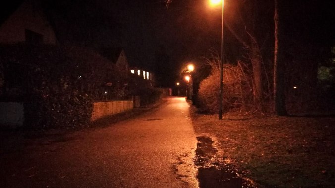 Was für ein Wetter! Aber nachts sind alle Laufwege rot...