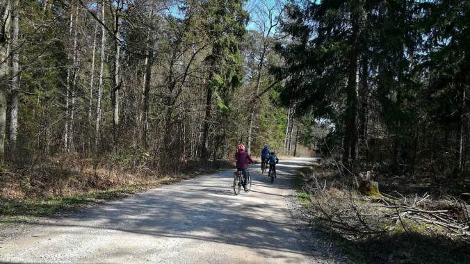 Eine Radtour durch die nahe gelegenen Wälder