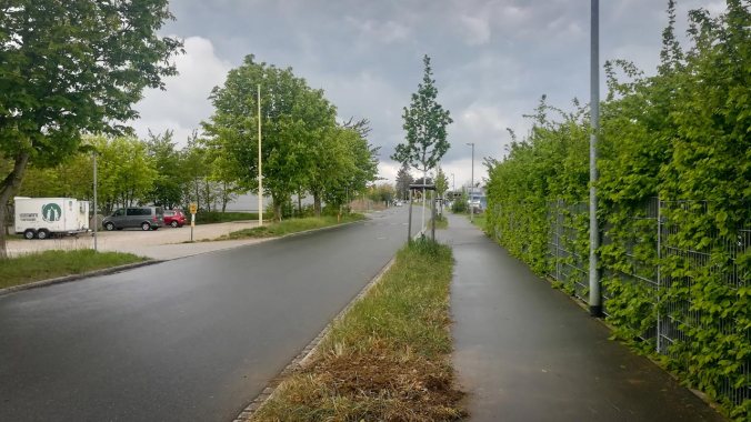 Heute einmal wieder ein Lauf im Regen...