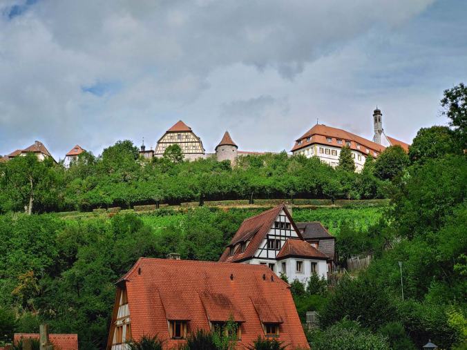 Der Blick zurück nach Rothenburg