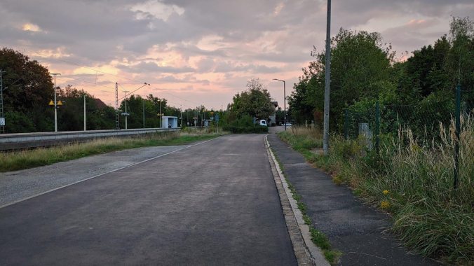 Ein Morgenlauf mit kurzem Regenschauer