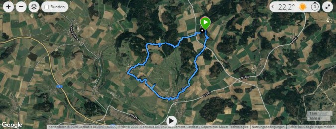 Unsere Wanderroute (via Garmin)