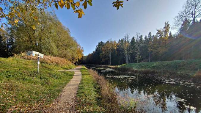 Heute einmal wieder schön am Alten Kanal entlang