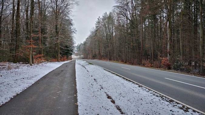 Huch, doch mehr Schnee auf den Höhen als gedacht...
