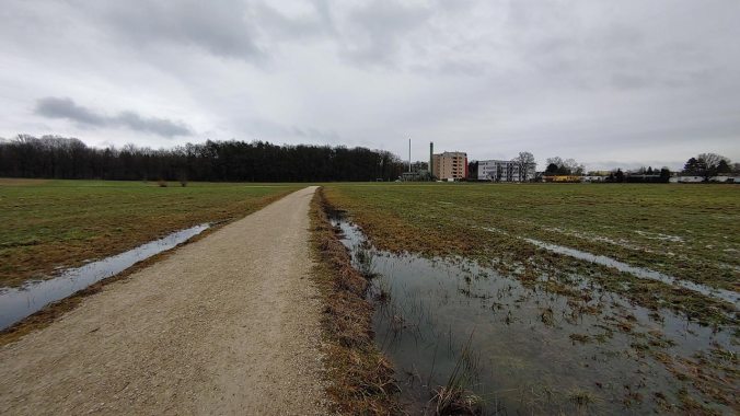 Heute hat es nur auf dem letzten Kilometer geregnet