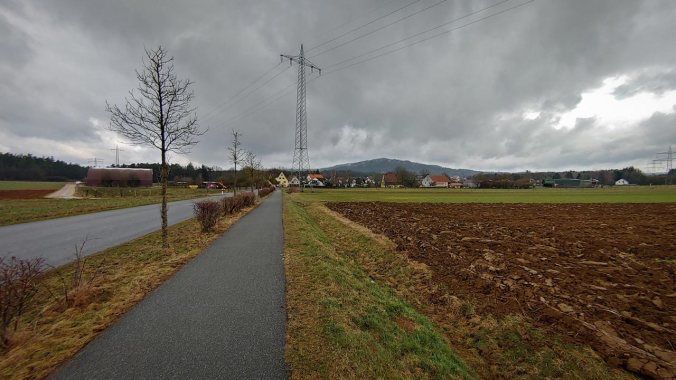 Heute war alles dabei: Regen, Schneeregen und Hagel...