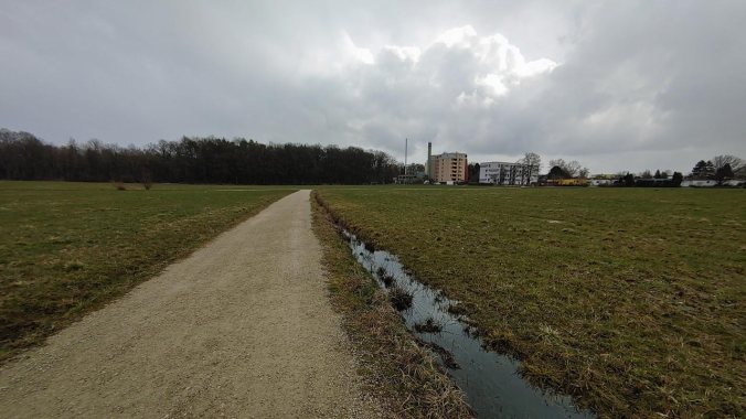 Beim heutigen Lauf hat es tatsächlich geschneit!