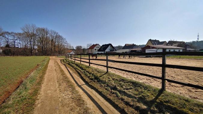 Heute schön bei den Pferden vorbei...