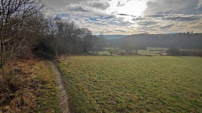 Heute mal wieder querfeldein gelaufen
