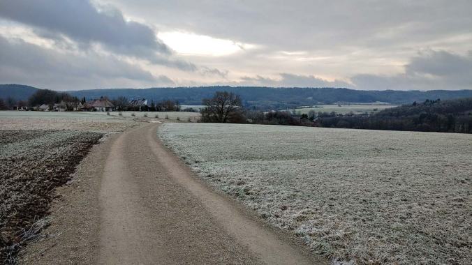 Knackig kalt war es heute
