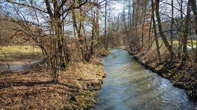 Herrlicher Sonnenschein während der ersten Hälfte des Laufs