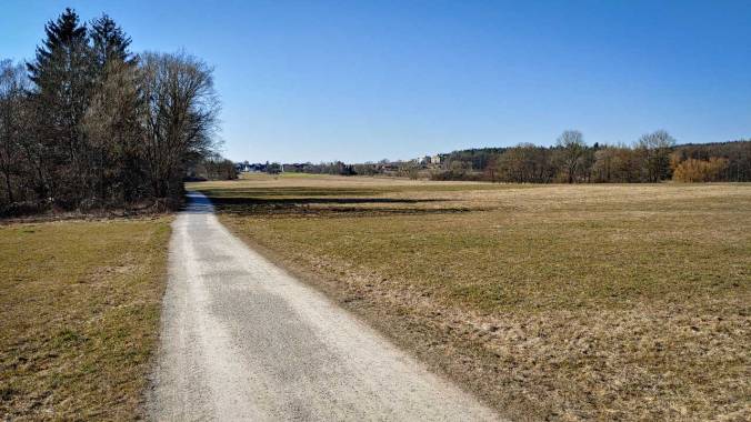 Schneller Lauf nach dem Wandern
