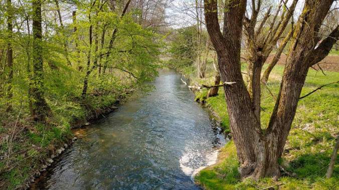 Super windig heute Nachmittag beim Laufen