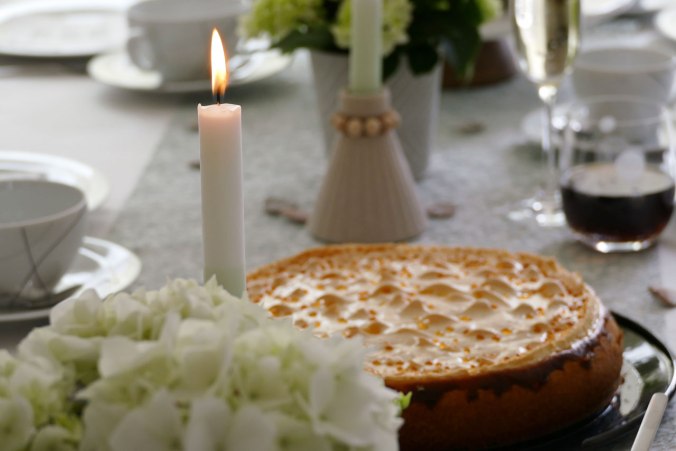 Der Tischschmuck war entsprechend festlich