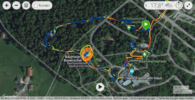 Unsere Wanderroute (via Garmin)