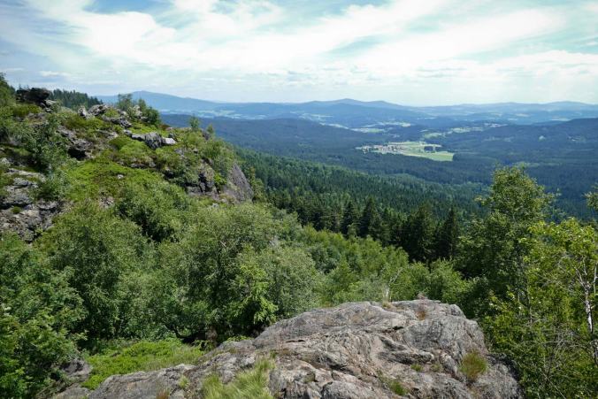 Mit 955 m ist der Silberberg deutlich niedriger als der Lusen