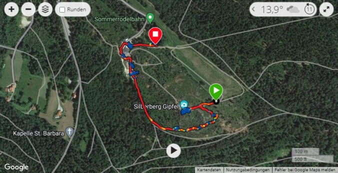 Unsere Wanderroute (via Garmin)