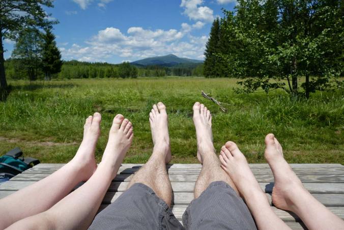 ...uns danach in der Sonne auszuruhen