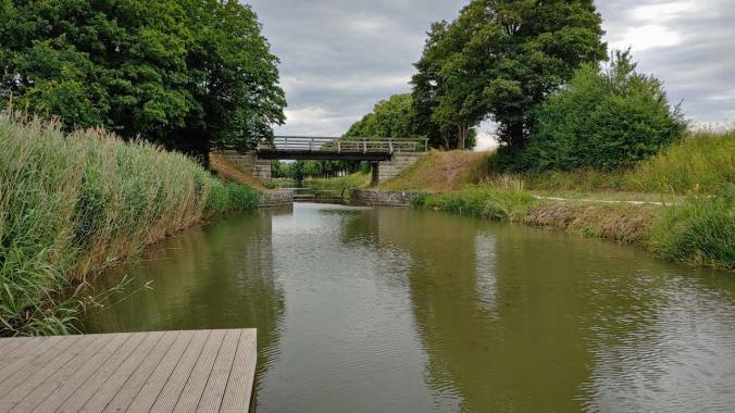 Halbmarathon im Juli am Alten Kanal entlang