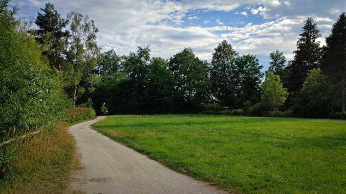 Abendlauf nach langem Workshop-Tag