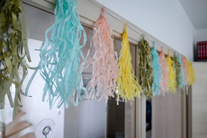 Natürlich wurde das Wohnzimmer auch entsprechend dekoriert