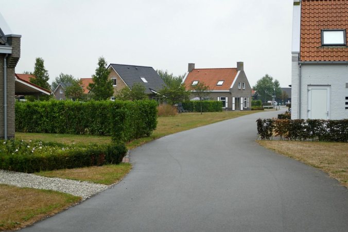 Der Blick von unserem Ferienhaus Richtung Eingang