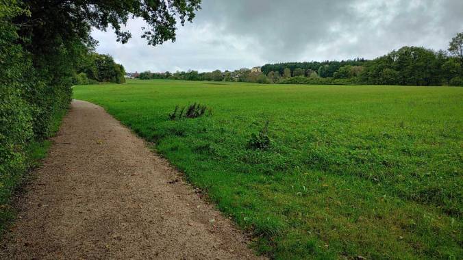 Völlig durchnässt beim Mittagslauf