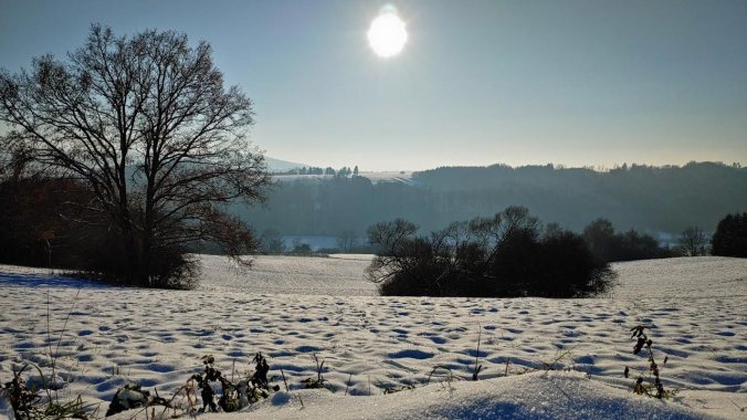 Herrlicher Schneelauf und damit 2.500 km im Jahr 2022 erreicht