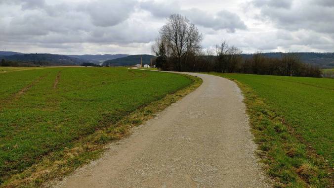 Der erste Lauf diese Woche und es hat geschneit