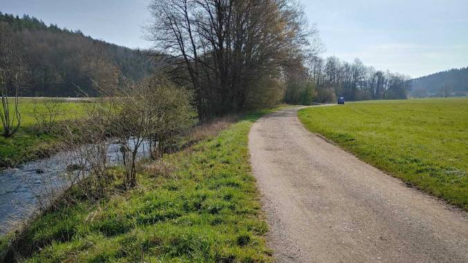Schneller Osterlauf bevor das Schlemmen weitergeht