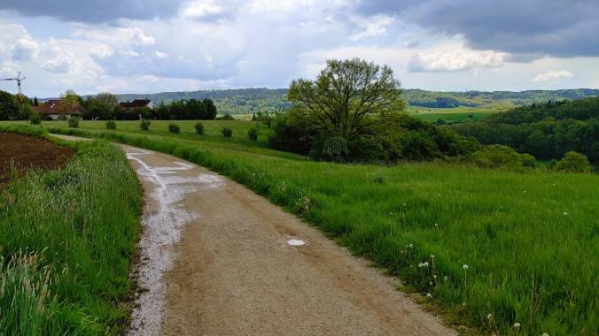 Start im Sonnenschein, dann fieser Wolkenbruch