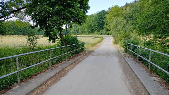 Abendlauf in der Sonne. Sommer ist da schon super.