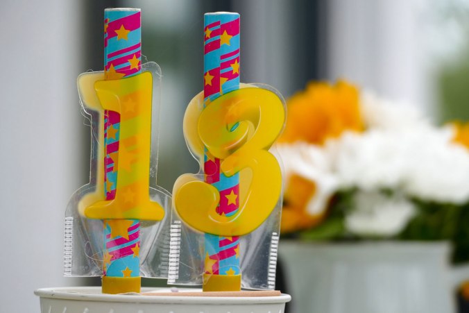 Ein Tischfeuerwerk, das noch nicht abgefeuert wurde