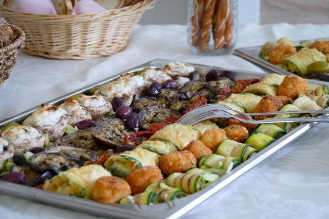 Leckere Antipasti vom örtlichen Italiener