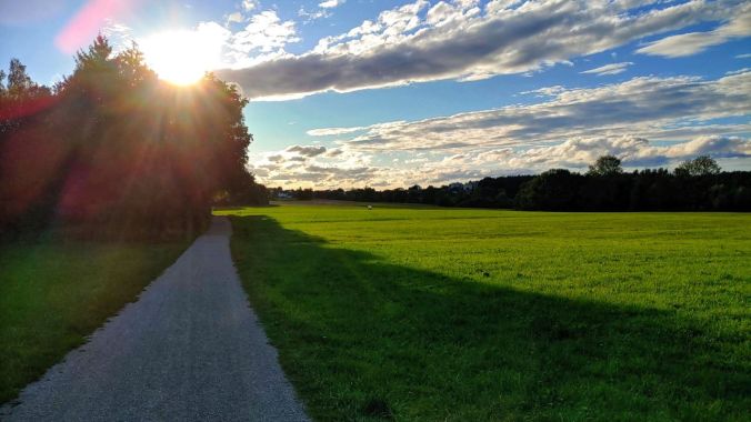 Fast das Herz rausgelaufen beim schnellen Abendlauf