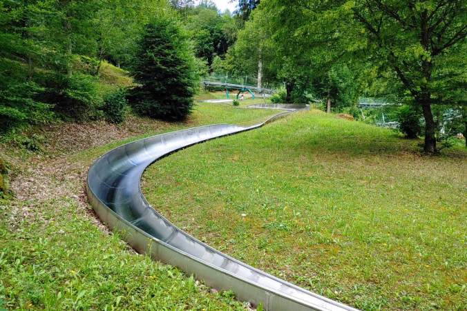 Auch auf der klassischen Rodelbahn konnte man ordentlich Tempo machen