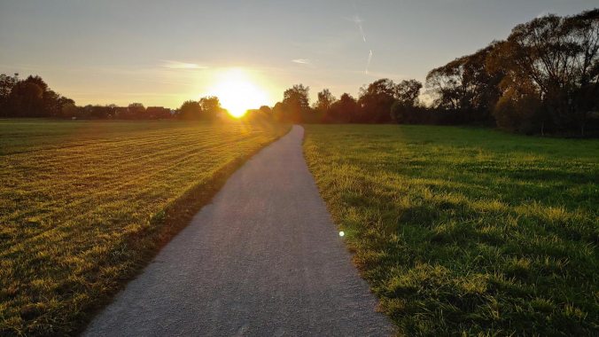 Später Feierabendlauf