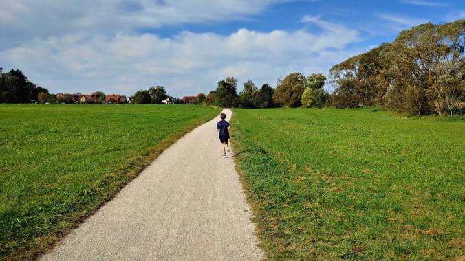 Eine entspannte Sonntagsrunde, das erste Drittel mit bester Begleitung