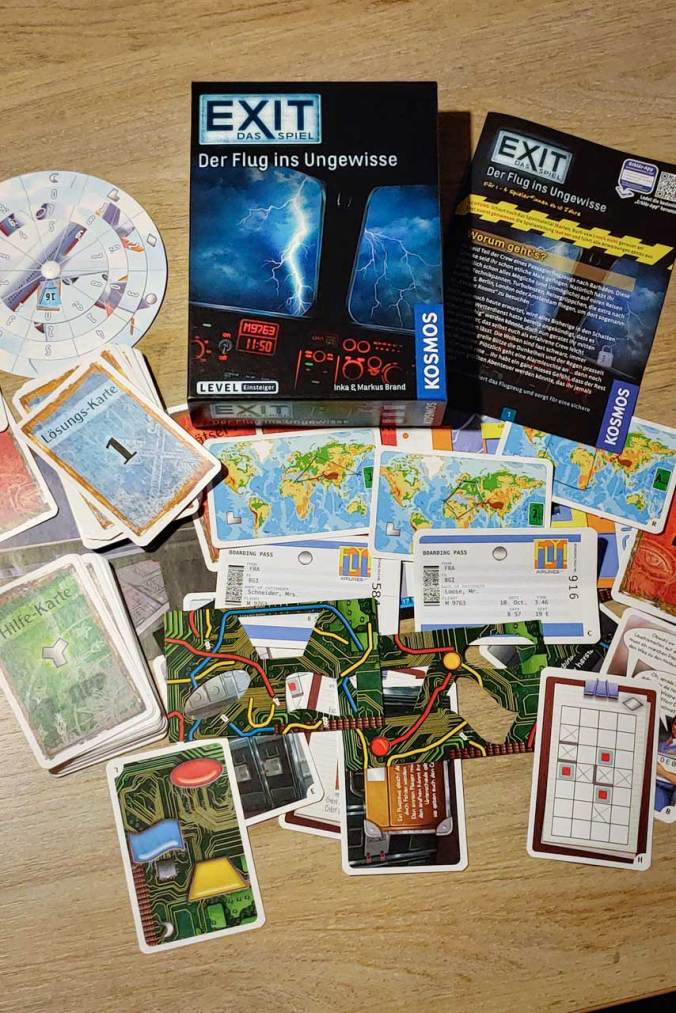 "Der Flug ins Ungewisse" war unser Exit-Game des Urlaubs