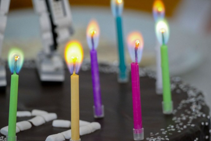 Die bunten Kerzenlichter waren ein Highlight